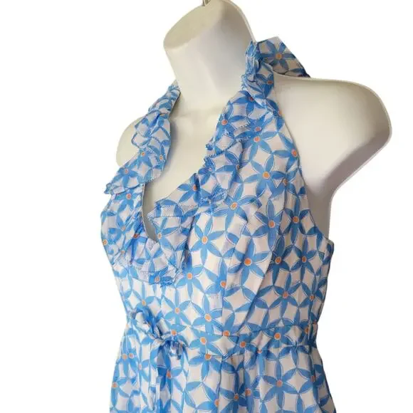 Beachy Lilly Pulitzer Y2K baby doll silk dress sea star dress size 2 - Picture 5 of 13